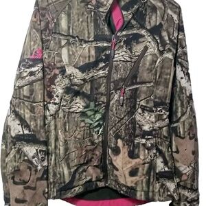 Mossy Oak Women's Camo Jacket with Pink Accents
